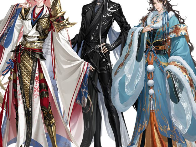 如鸢代号鸢全角色立绘包高清全身免抠PNG动漫立牌免扣设计素材集