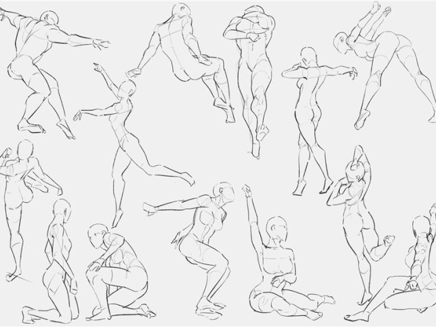 画师mumyouki人体结构姿势手势特写动物结构绘画设计美术临摹线稿[2014P-1.4G]