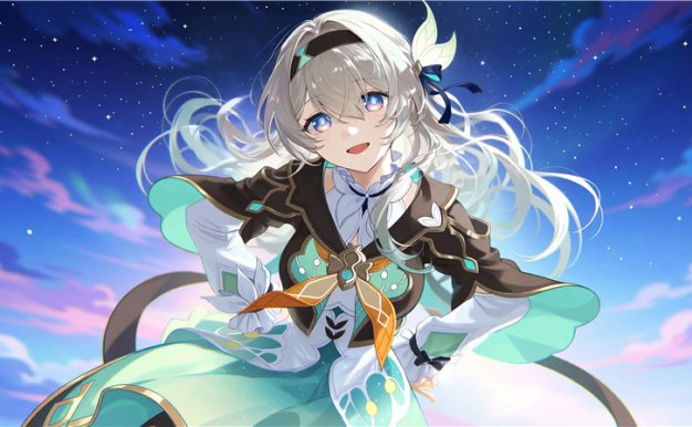 8K超清 崩铁流萤梦幻夜空二次元背景高清手机平板pad电脑桌面壁纸