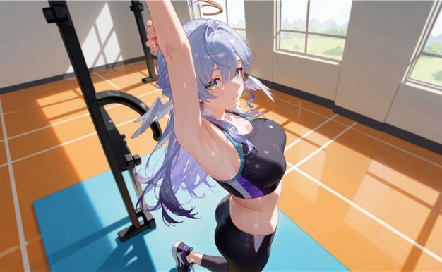 8K超清 崩坏星穹铁道知更鸟健身房运动高清手机平板pad电脑壁纸